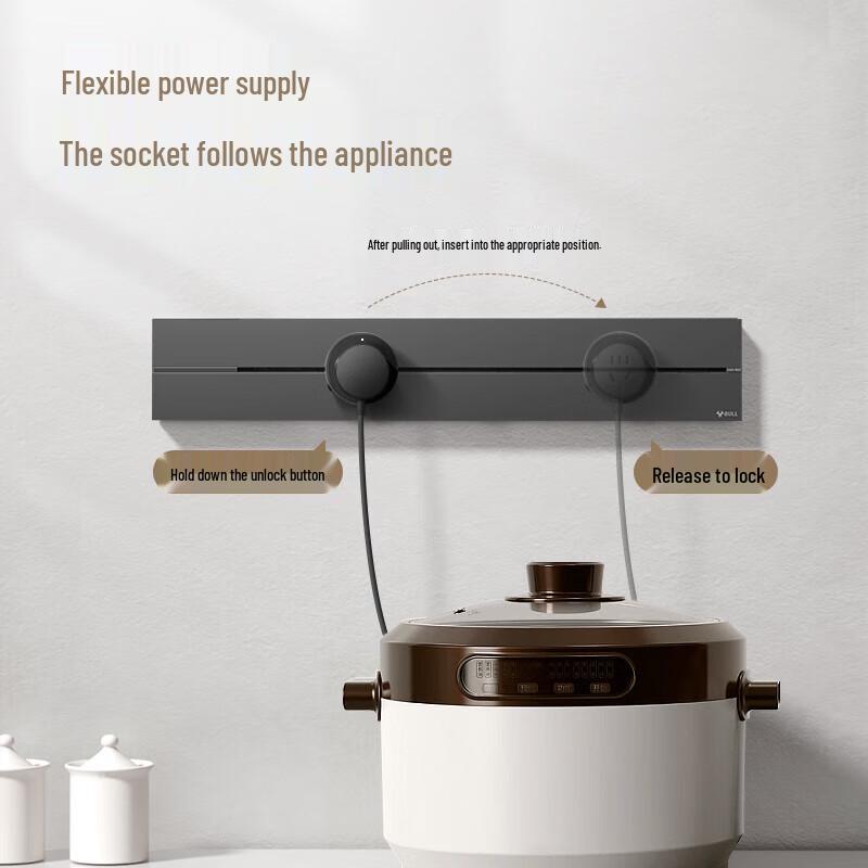 Gongniu Slot-Free Track Power Strip Kit