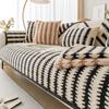 Csúszásmentes Chenille Kanapé Szőnyeg Vastagított Csíkok Kanapéhuzat Nappaliba Luxus Sarokkanapé Párna Ülőpárna Otthoni Védőhuzatok