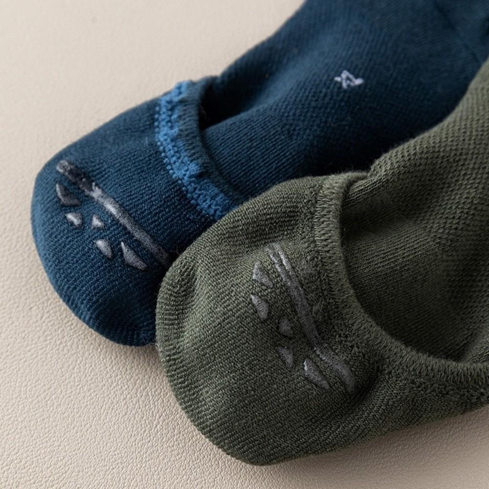 Solid Color Five Toe Socks Anti-Slip Toe Separate Socks Cool Feeling No-Show Socks Summer Wear