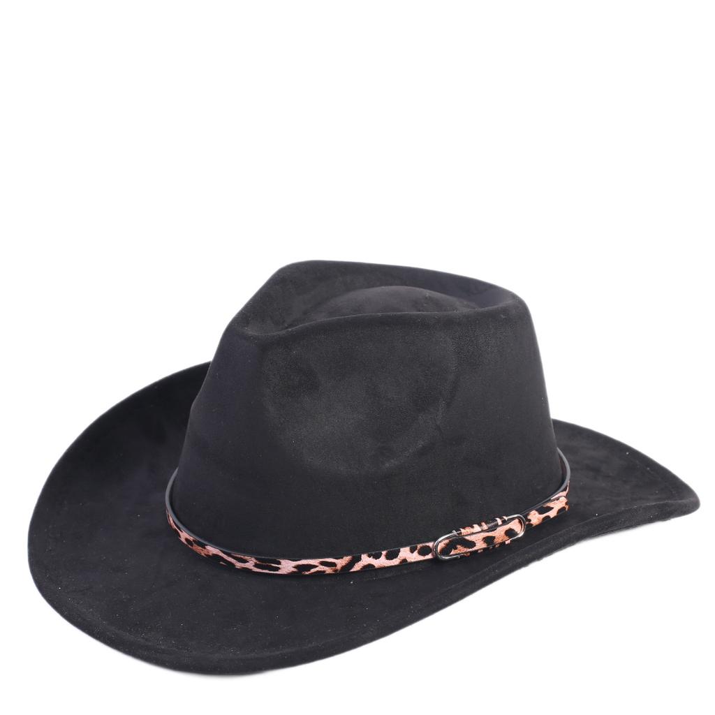 Popular European and American Classic Suede Western Cowboy Hats, Men's and Women's Fashion Outdoor Cowboy Hats