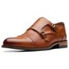 Clarks Top Layer Cowhide Business Commuting Formal Leather Shoes Men Shoes Brown 261724527
