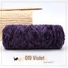 Golden Chenille Silk Velvet Yarn: Medium-Thick Polyester Yarn for Scarves, Glossy Velvet Crochet, and Wool Knitting Projects.