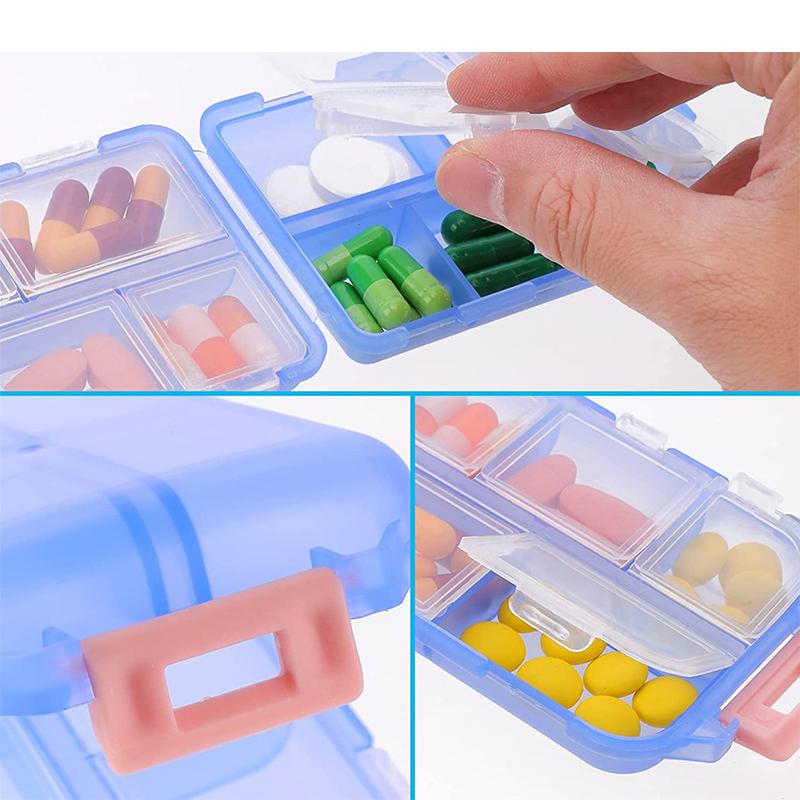 1Pcs Pill Case Portable Small Weekly Travel Pill Organizer Portable Pocket Pill Box Dispenser For Purse