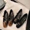Sheepskin Version Xiaoxiangfeng Genuine Leather Soft-soled Mary Jane Single Shoes Women's Inner Height Increase Thick-soled Small Leather Shoes Shallo