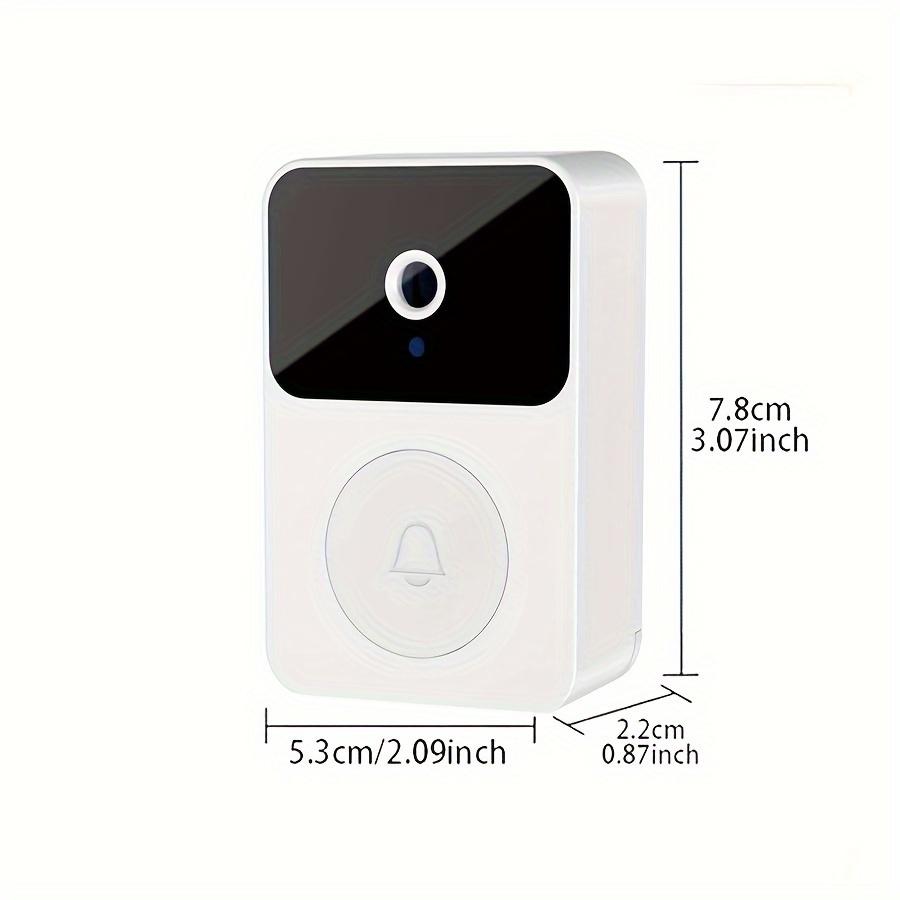 [Wireless Video Doorbell] 1pc Wireless Video Doorbell - HD Camera, Wide Angle, Intelligent Voice Intercom, WiFi Enabled, Battery/USB Dual Power