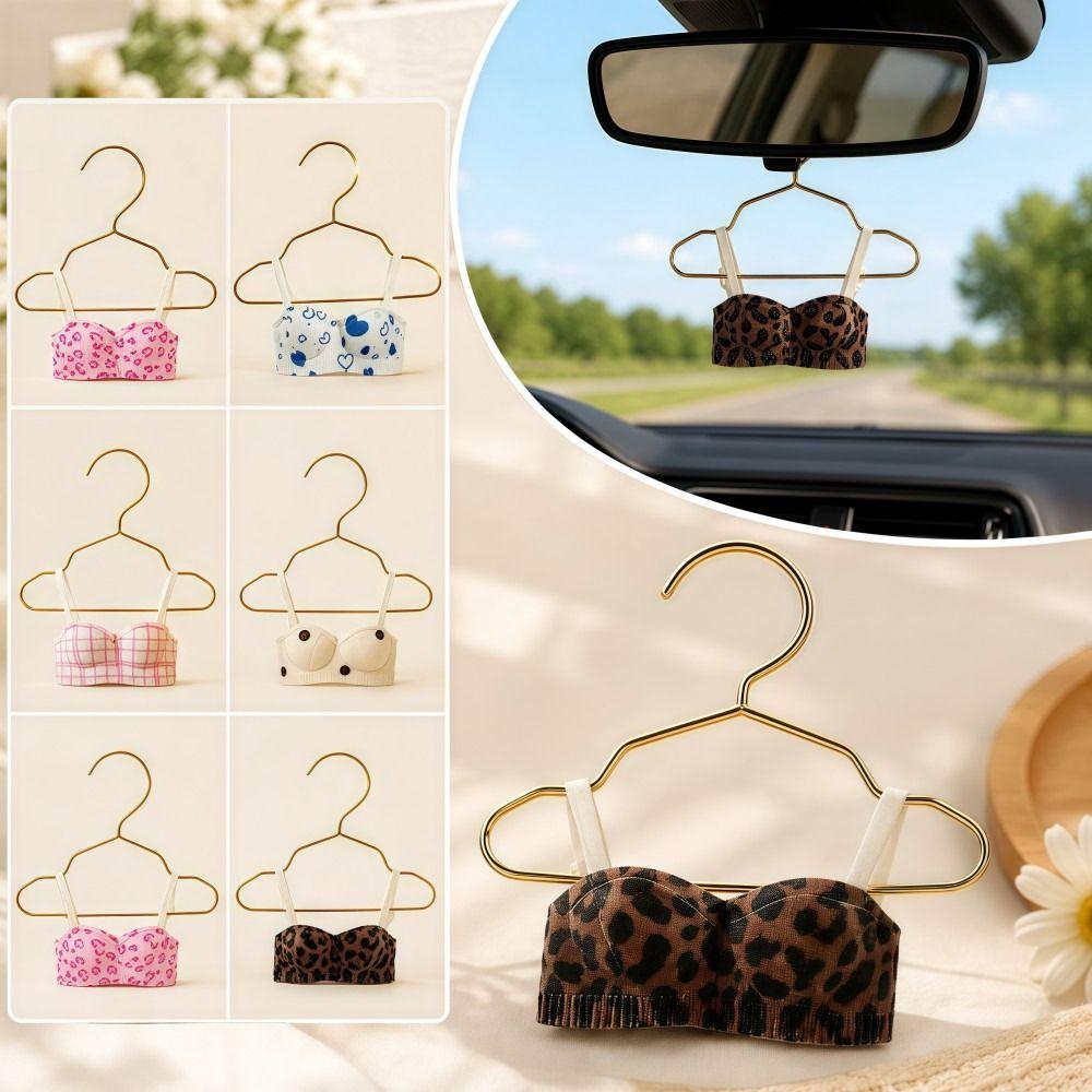 Underwear Shape Small Bra Car Mirror Pendant Rearview Mirror Pendant  Vehicle Interior Decor