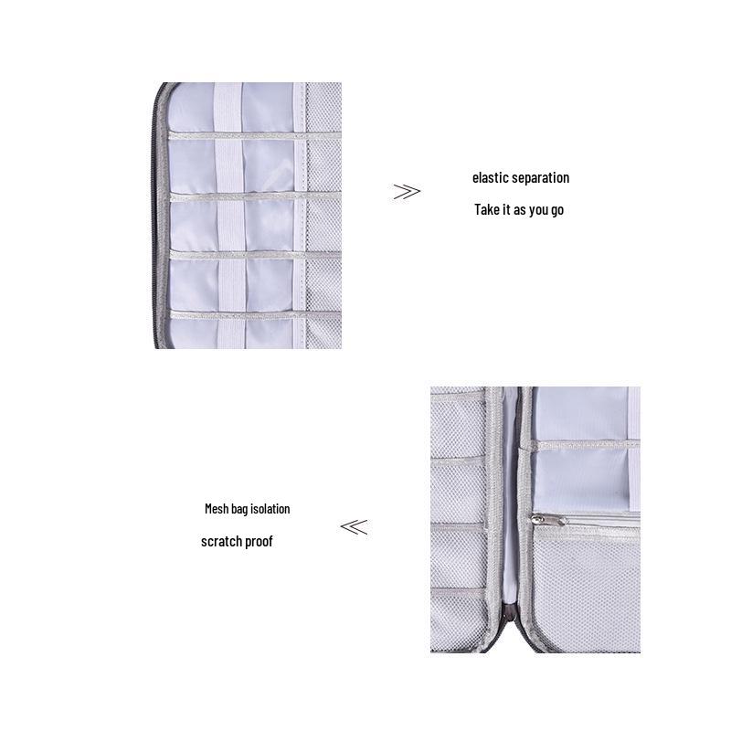 Runhui Multifunktionale Digitale Tasche: Kabelorganizer & Powerbank-Aufbewahrung für Kopfhörer und Zubehör