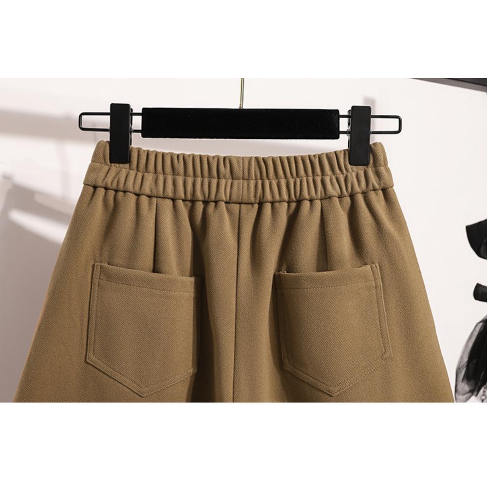 DIMANAF Plus Size 2025 New Winter Women Shorts Pants Thick Loose Casual Short Pants Elastic Waist Fashion Lady