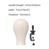 Wigs Display Mannequin Head 22inch Styling and Model Easy to Use Practical Multifunctional