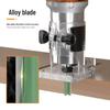 1/4" Shank 7-Piece Woodworking Router Bit Set: Green, Single & Double Edge Straight Knives, 6 Patterns