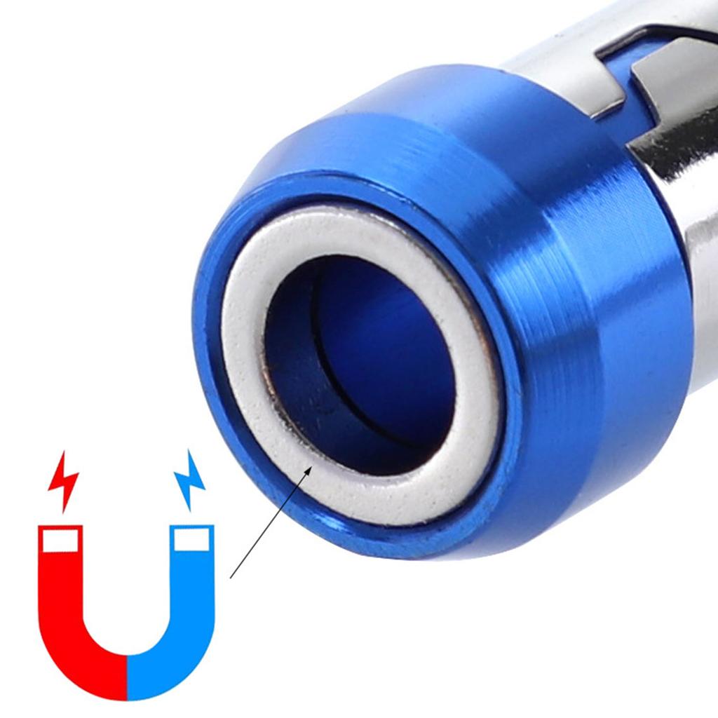 6.35mm Universal Nonslip Magnetic Ring Alloy Magnetic Ring Screwdriver Bit Anti-corrosion Strong Magnetizer Drill Bit