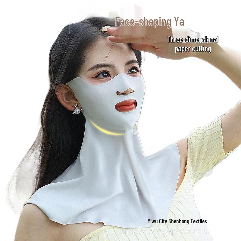 Maschera Facciale Estiva Sportiva con Protezione UV da Donna Coreana per Esterno, Golf e Alpinismo