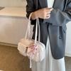 Cute Bow Designer Underarm Bags for Women  New Fashion Solid Large Capacity Women's Handbags Pu Leather Shoulder Bags