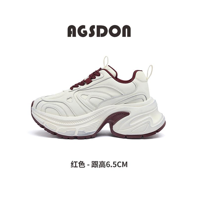 Platform dad shoes autumn and winter new lightweight feet small casual sports shoes running shoes 35