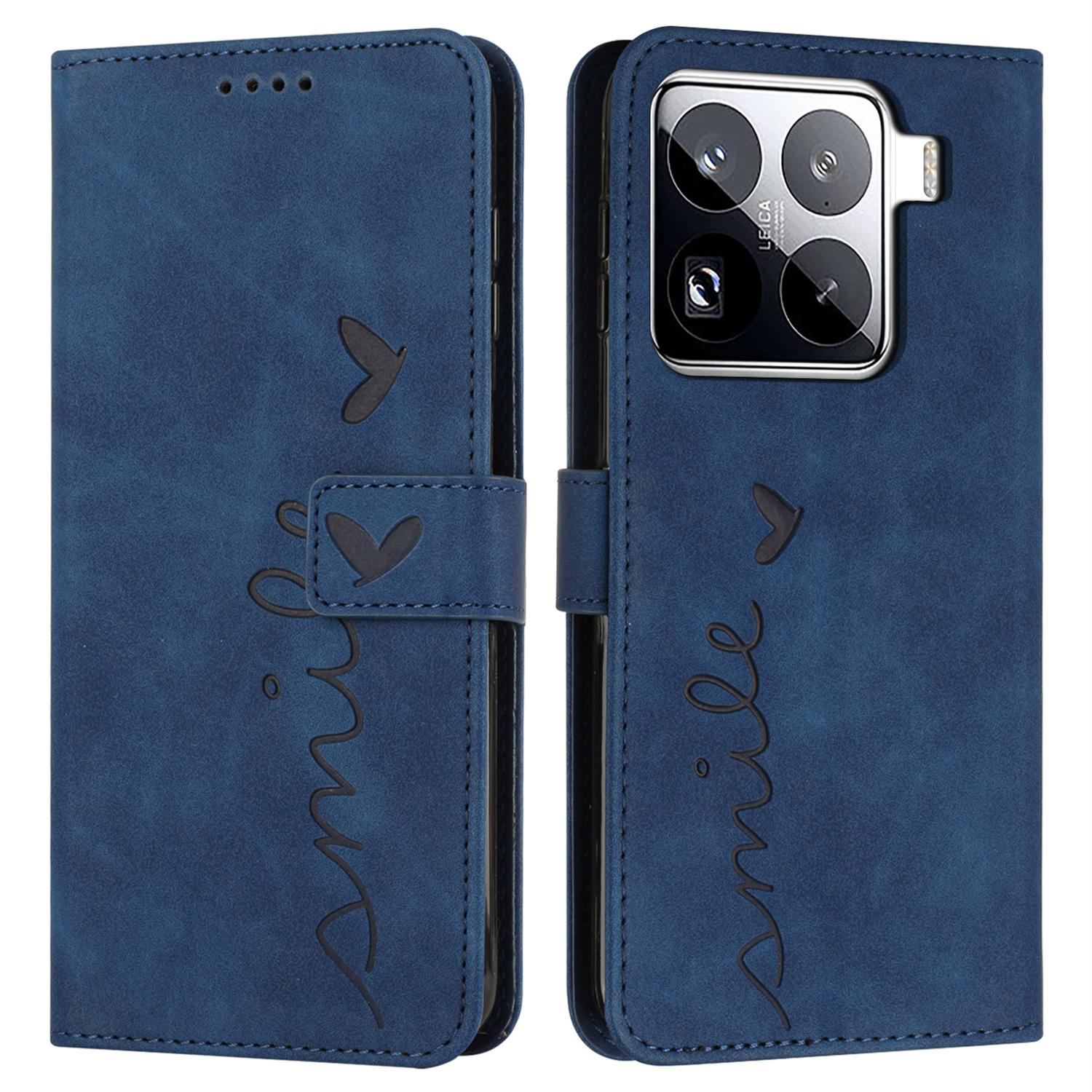 

For Xiaomi 15 Pro Case Viewing Stand PU Leather Phone Cover Imprinted Pattern B