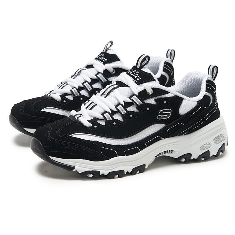 Skechers Women's 11930-BKW Panda Lifestyle Casual Shoes