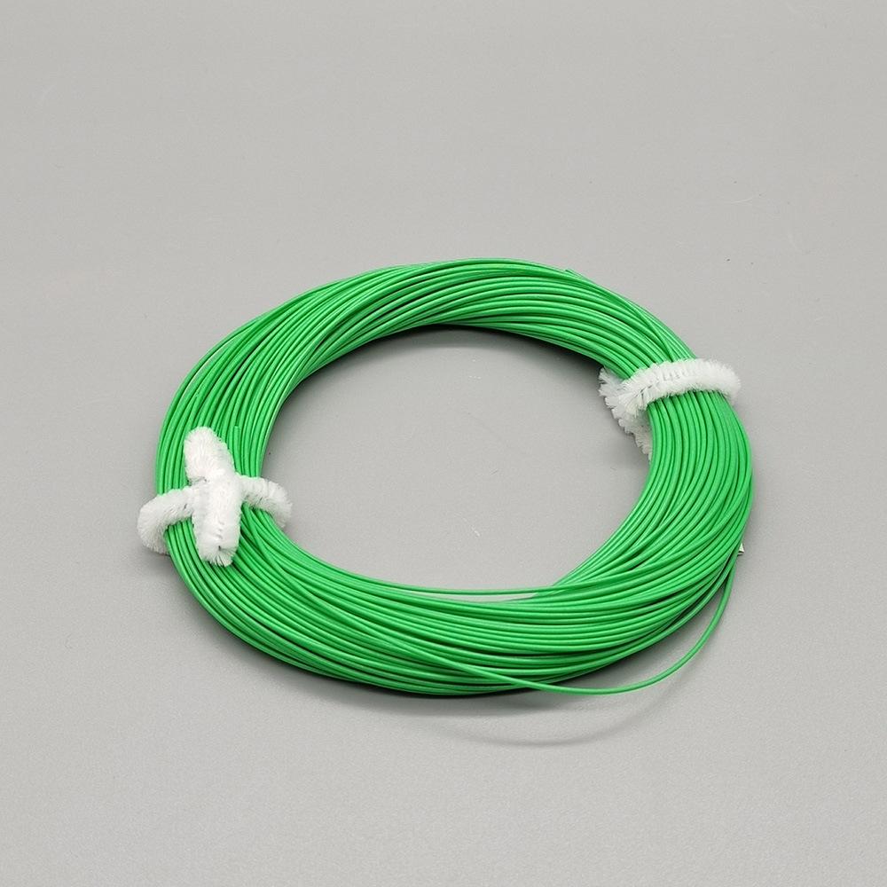 New 100 Fly Line 4/5/6/7/8 WF Weight Forward Floating Polyethylene Main Fly Fishing Line in Multi-Colors (Light green,100 &4F)