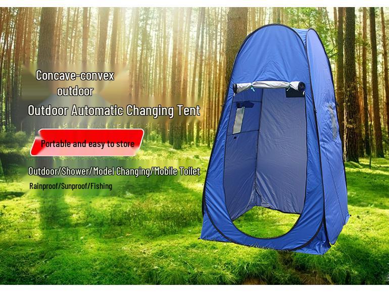 Concave-Convex Camping Tent: Outdoor Toilet, Changing, Shower Tent - AT6516. Perfect for Summer Camping.