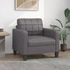 VidaXL Armchair Grey 60 Cm Faux Leather 359109