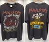 Ministry 1992 Psalm 69 Band Grafik 2 Seiten Schwarz Unisex T-Shirt S-5XL HH04179