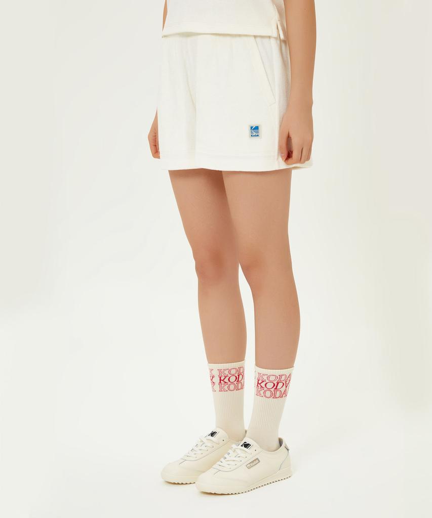 KODAK Terry Women'S Length Shorts Ivory