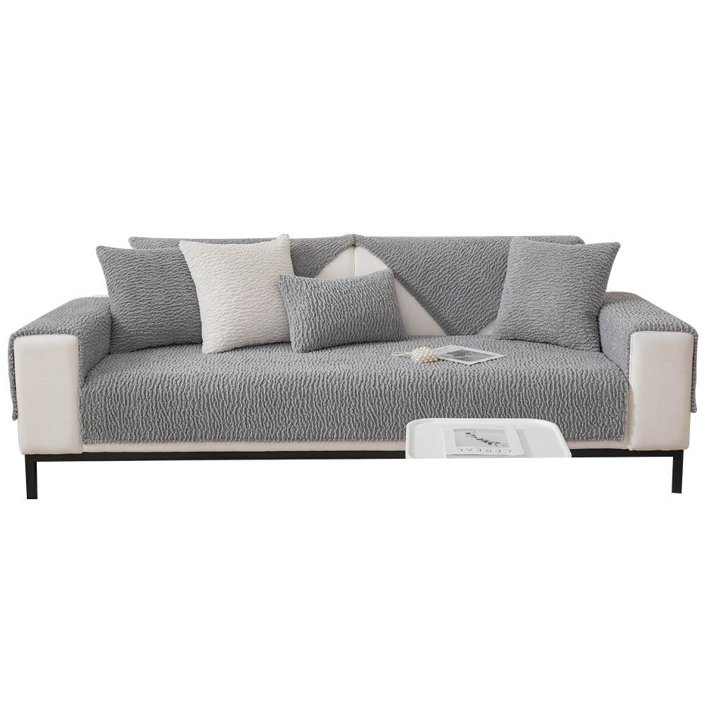 600G Cross-Border Amazon Anti-Cat Scratch Sofa Cushion Flannel Autumn And Winter Thickened Sofa Cover Non-Slip Cover Towel