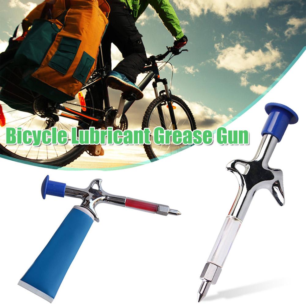 Aluminum Bicycle Grease Gun Mountain MTB Bike Repair Tools Bicycle Lubricant Grease Gun Oiler