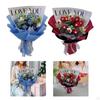 Crochet Flower Bouquet Knitted Mother's Day Gift Completed Ornament for Teacher’