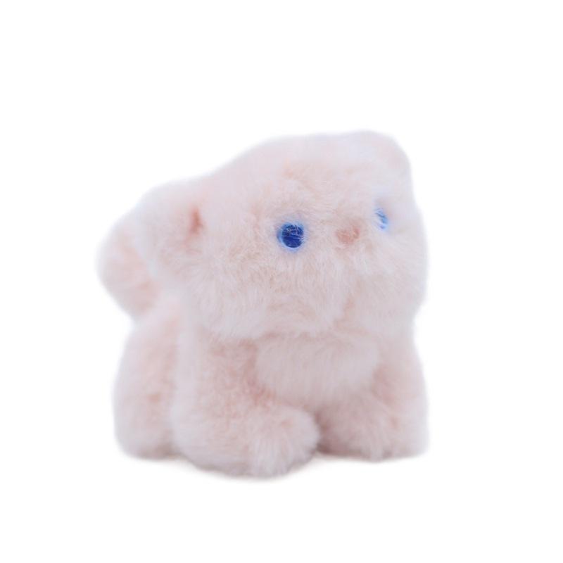 New Cartoon Kitten Plush Toy Doll Cute Keychain School Bag Hanging Ornament Simulated Kitten Doll