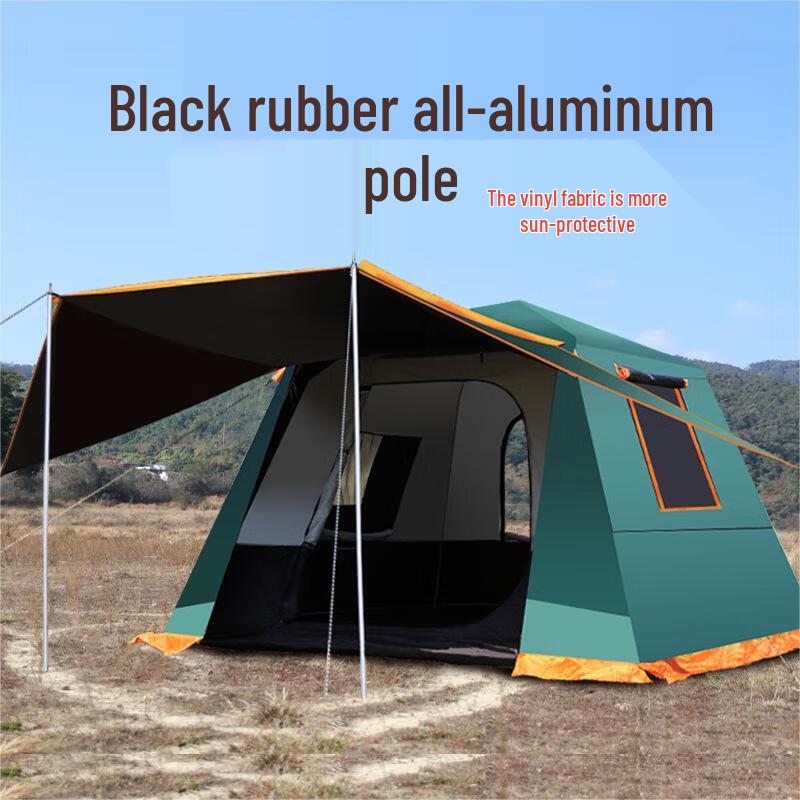 OEING Automatic Aluminum Pole Family Camping Tent 3-4 Person