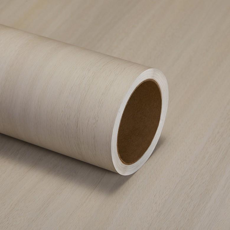 PVC Walnut Wood Grain Self-Adhesive Decorative Film - Waterproof & Moisture-Proof Wallpaper for Hotel Renovation