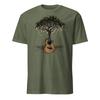 Acoustic Guitar Tree Shirt Tree of Life Funny Guitarist T-Shirt Size S-3XL Gift