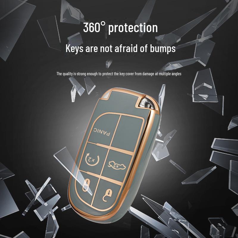 Hot-Selling Key Cover for Jeep Cherokee & Commander, Dodge Cars