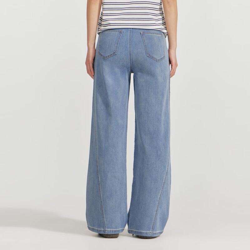Deesha Girls' & Teens' Washed Denim Wide-Leg Pants