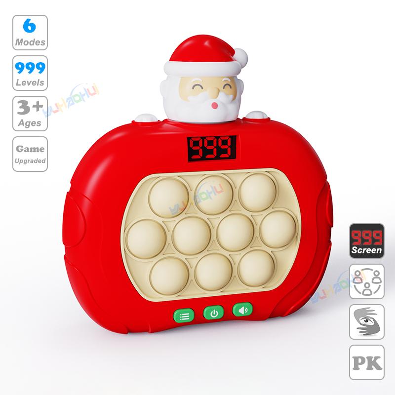 999 Level Electronic Pop Push Quick Push Game Console with LED Display Screen, Suitable for Adult and Child Fidget Toy Christmas