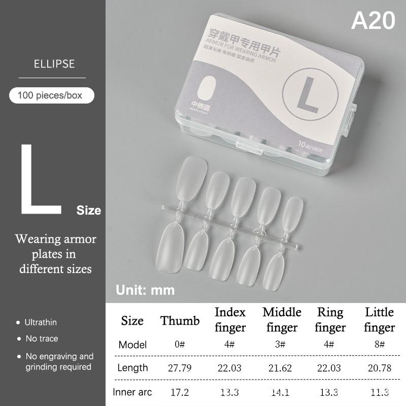 100Pcs/Box Matte Fake Nails No Polishing Press On False Nails Medium Short Design High Matt Soft Gel Nail Tips For Extension