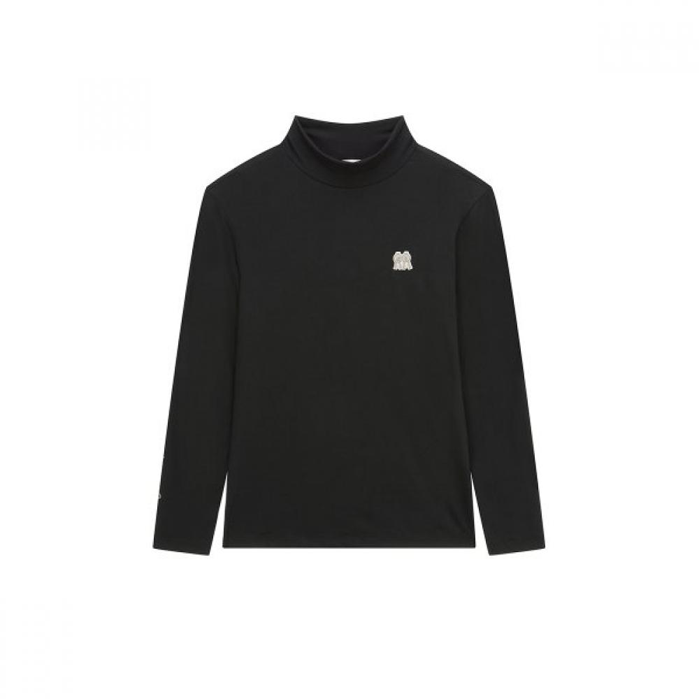 Rolling Rollie Soft Turtleneck Brown Logo S