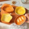 4pcs Ceramic Side Dishes, Small Dipping Saucers, Mini Small Plates, Cute Bread Shape Tableware