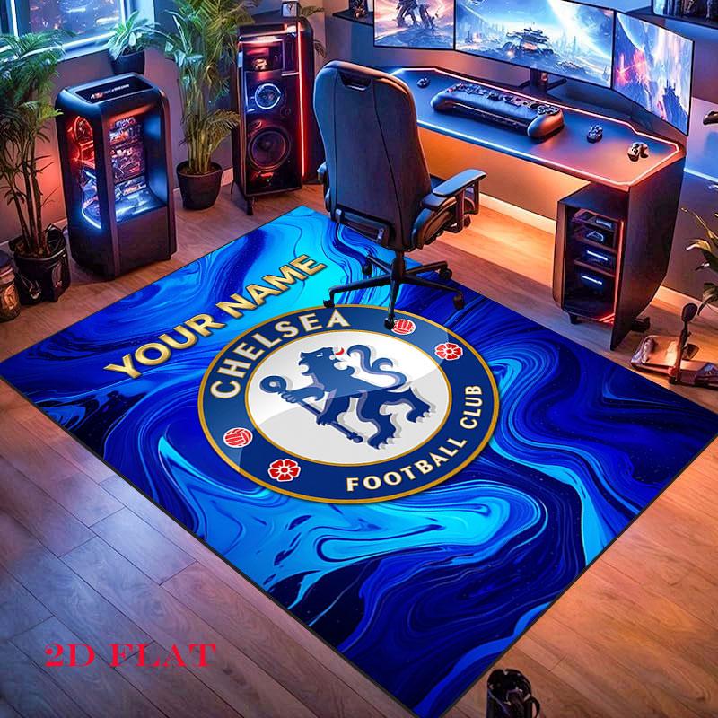 Custom Chelsea F.C Carpet Rug for Living Room Bedroom Home Sofa Decoration,Kids play Nonslip Floor Mat