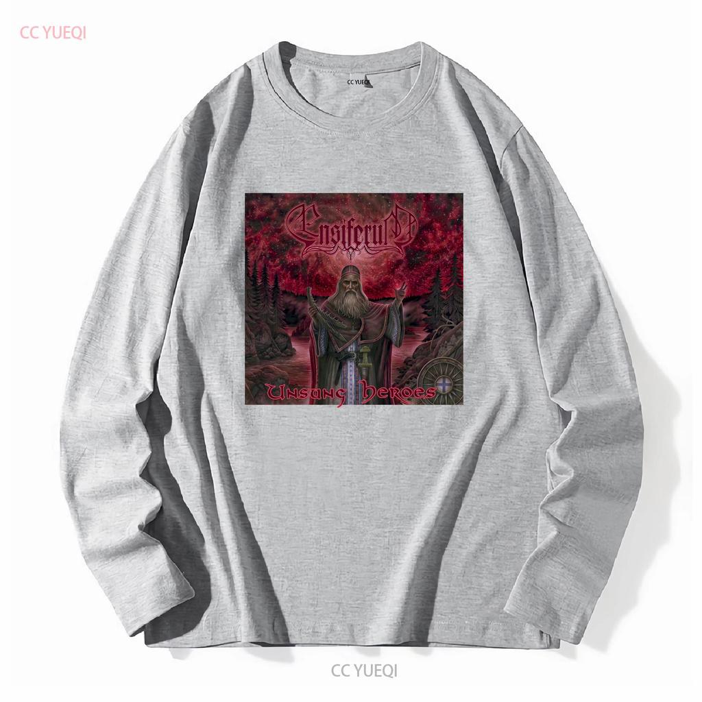 ENSIFERUM Unsung Heroes T Shirt XL Falkenbach Moonsorrow Primordial Empyrium long or short sleeves vintage Washed Versatile