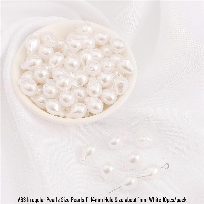 High-Gloss Irregular Imitation Pearl DIY Jewelry Kit - Bracelet, Pendant, Headdress Charms