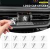 New Car Styling Metal Emblem Car Interior Dekoration Stickers Badges For Peugeot 206 207 208 308 508 106 107 108 2008 3008 5008