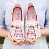 New Style Cloth Shoes Women's Single Shoes Breathable Soft-soled Flat Shoes Mom Shoes