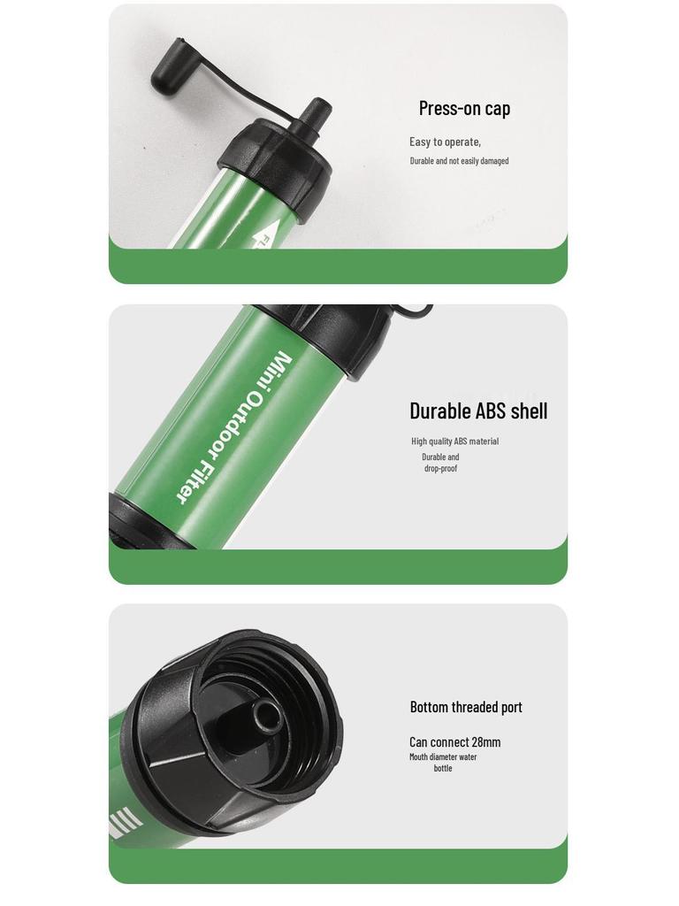 Portable Outdoor Ultrafiltration Water Purifier Straw