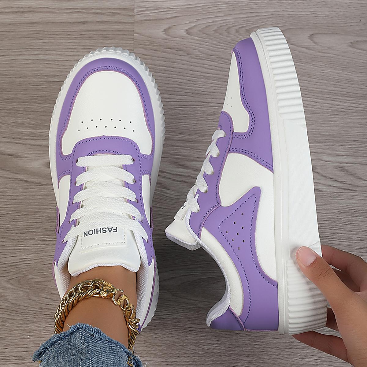 

Men s Thick soled Laser Plated Shoes White Shoes Sports and Leisure Shoes Men s Soft soled Anti slip and Wear resistant 39 фиолетовый