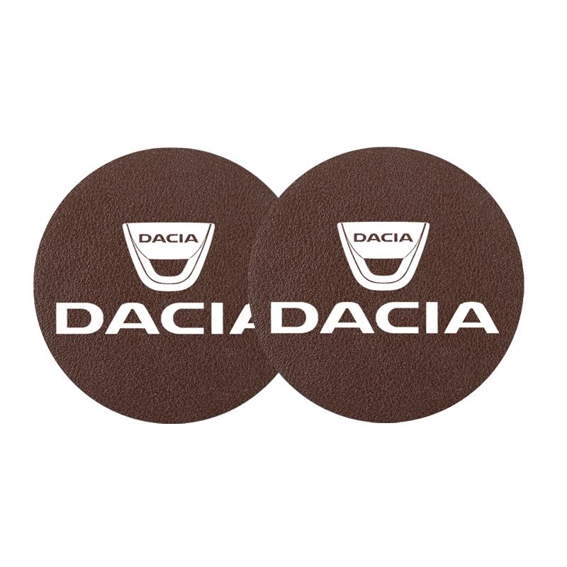 2 ks podtácků do auta, podložky pod hrnek s vodou, vodotěsné vložky do přihrádky pro Dacia Duster Logan Sandero Stepway Dokker Lodgy MCV 2019 Jaro