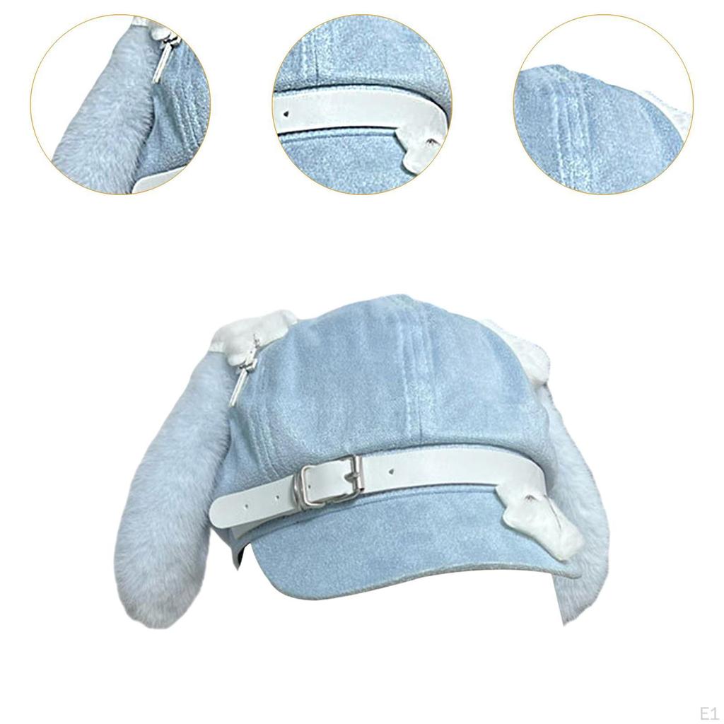 Puppy Ears Beret Hat Winter Photo Prop Costume Accessories Warm Lolita