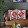 Bold Colorful Ukraine Style Vyshyvanka Embroidery Bohemian Geometric 2 Pcs Square Pillowcase Pillow Cover Cushion Throw Pillow