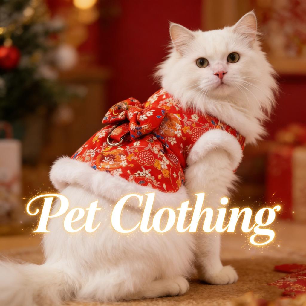 Abbigliamento per Animali Domestici per Gatti e Cani. Vestiti Festivi per Animali per il Capodanno Cinese. gonne. io
