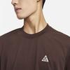 Nike Solid Color Logo Regular Fit Short Sleeve T-Shirt for Men In Brown